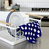 Lettuce | Tea Towel | Hand-drawn Checkers