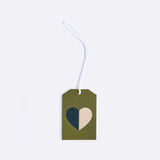 Lettuce | Gift Tag | Half & Half Heart Olive