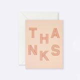 Lettuce | Card | Thanks Stripe Letters