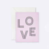 Lettuce | Card | Love Stripe Letters