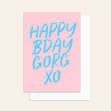 Happy Bday Script Sorbet