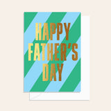 Gold Father's Day Stripe Card