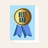 Best Dad Medal Card