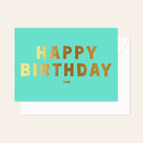 Happy Birthday Aqua Card