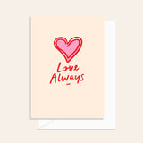 Love Always Heart Card
