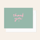 Thank You Script Sage Card
