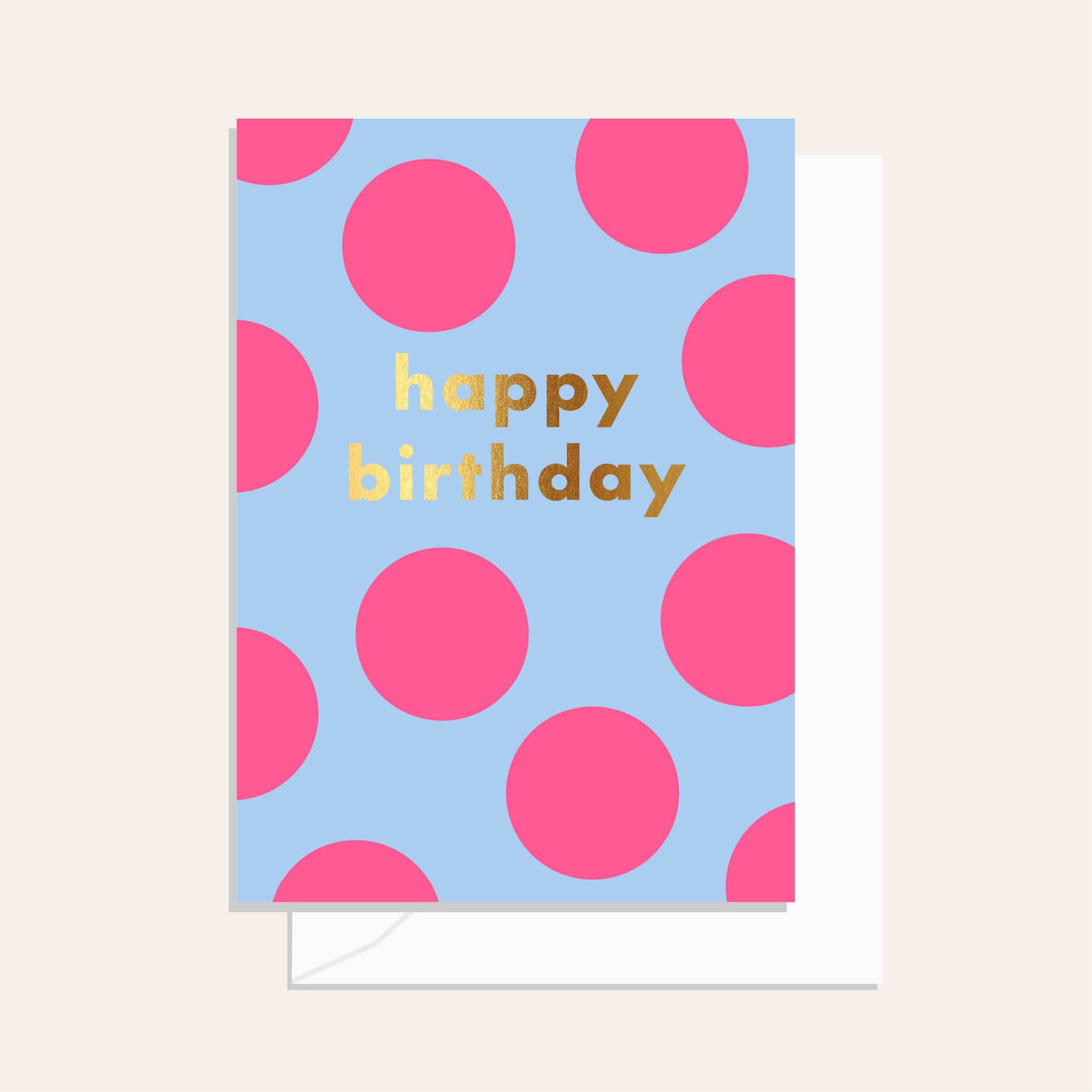 Elm Paper | Card | Spots Birthday Neon Pink
