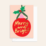 Bauble Merry & Bright Red