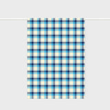 Father Rabbit | Tea Towel | Blue Tartan