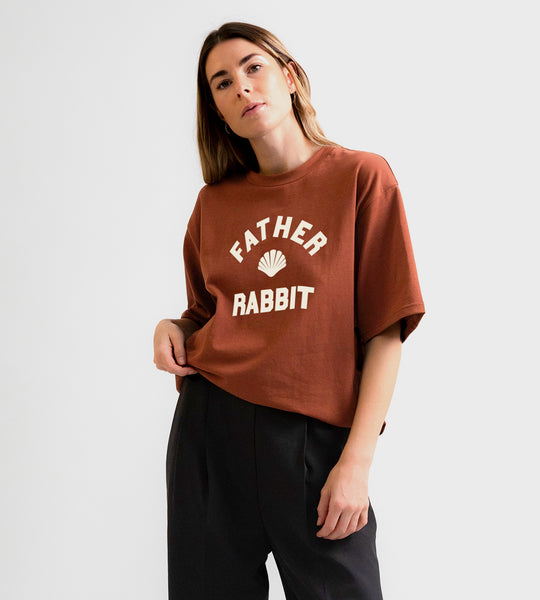 Father Rabbit Apparel | Milk Chocolate TShirt | Scallop Print