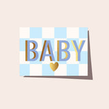 Elm Paper | Card | Checkers Baby Blue