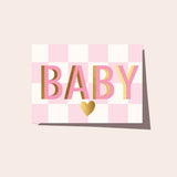 Elm Paper | Card | Checkers Baby Pink