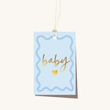 Elm Paper | Tag | Baby Wavy Blue