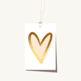 Elm Paper | Tag | Painty Gold Heart