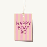Stripe Bday Cherrytini Tag