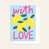 With Love Lemon Card