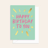 Sparkler Birthday Mint Card