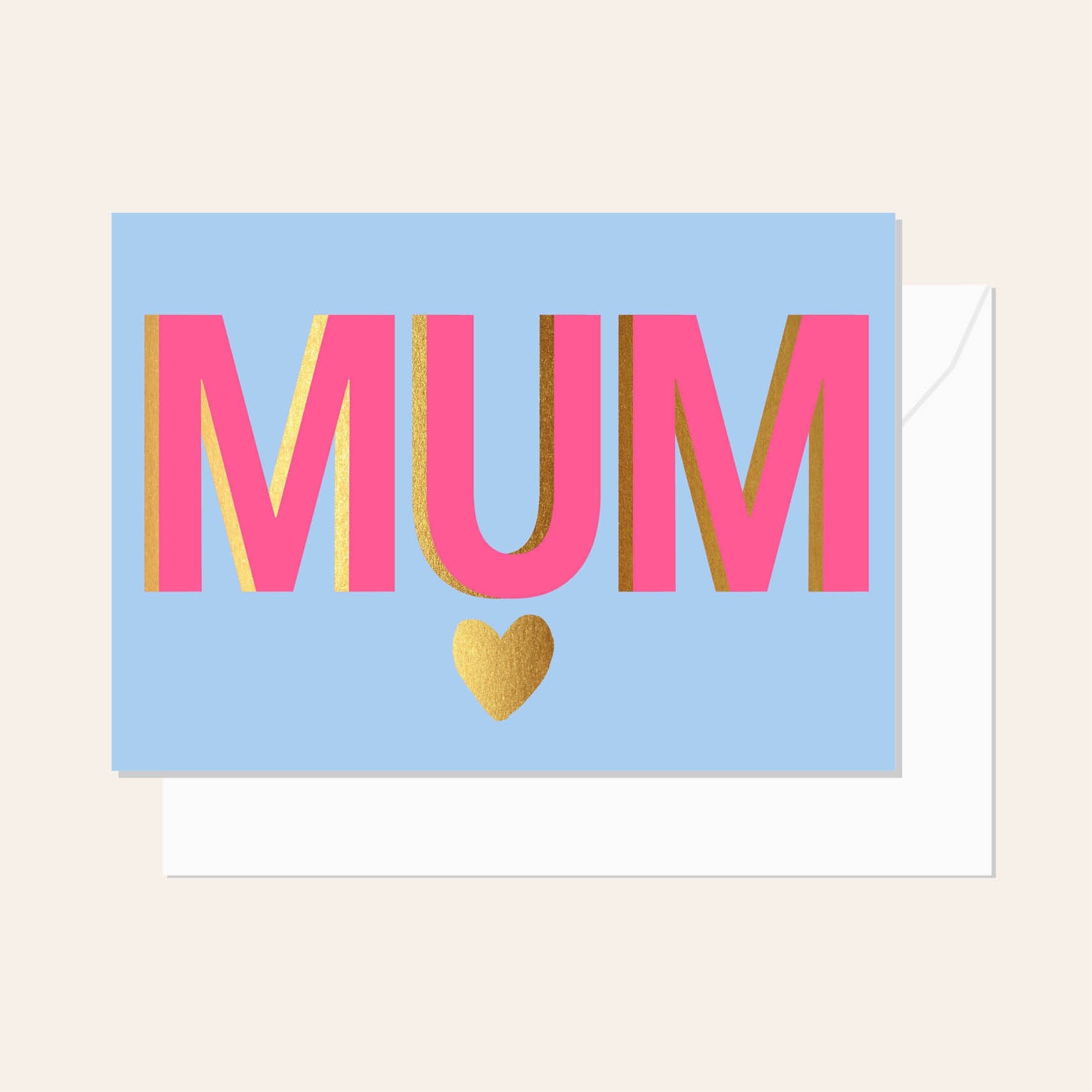 Elm Paper | Card | Mum Pale Blue
