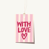 Brushy With Love Stripe Tag
