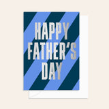 Silver Father's Day Stripe Card