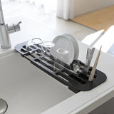 Yamazaki | Tower Sink Drainer Rack Black