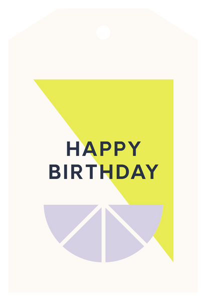 Lettuce | Gift Tag | Happy Birthday Citrus