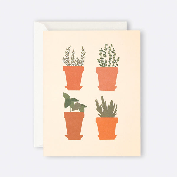 Father Rabbit Stationery | Card | Herb Pots