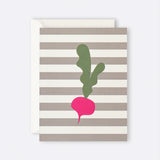Father Rabbit Stationery | Card | Radish Stripe
