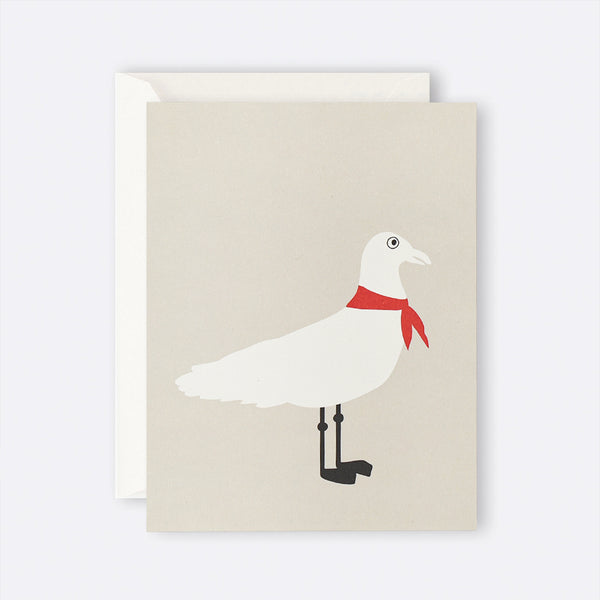 Father Rabbit Stationery | Card | Seagull Red Scarf