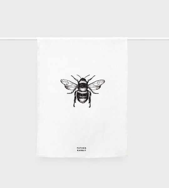 Father Rabbit | Tea Towel | Bee