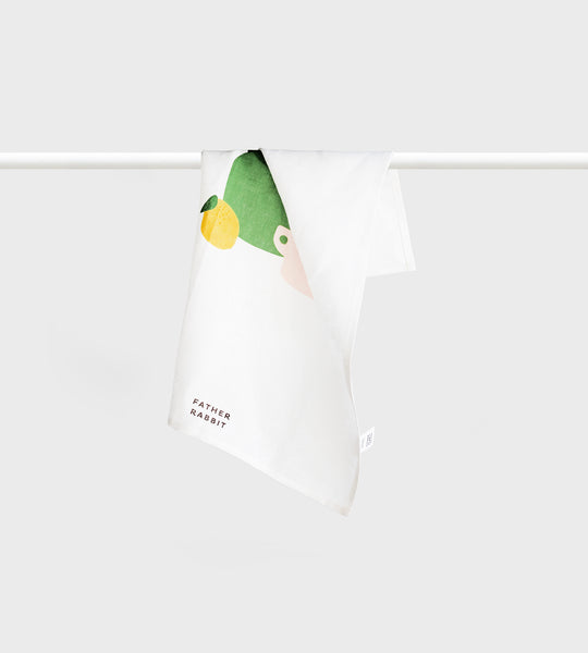 Father Rabbit | Tea Towel | Teapot