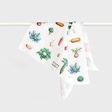 Father Rabbit | Tea Towel | Vintage Vegetables