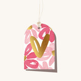 Elm Paper | Tag | Brushy Flower Heart