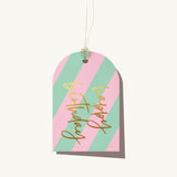 Elm Paper | Tag | Cabana Stripe Birthday Gift Tag