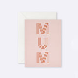 Lettuce | Card | Mum Stripe Letters