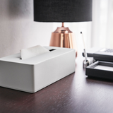 Yamazaki | Tower Tissue Box Case White