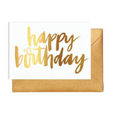 Elm Paper | Card | Happy Birthday Gold